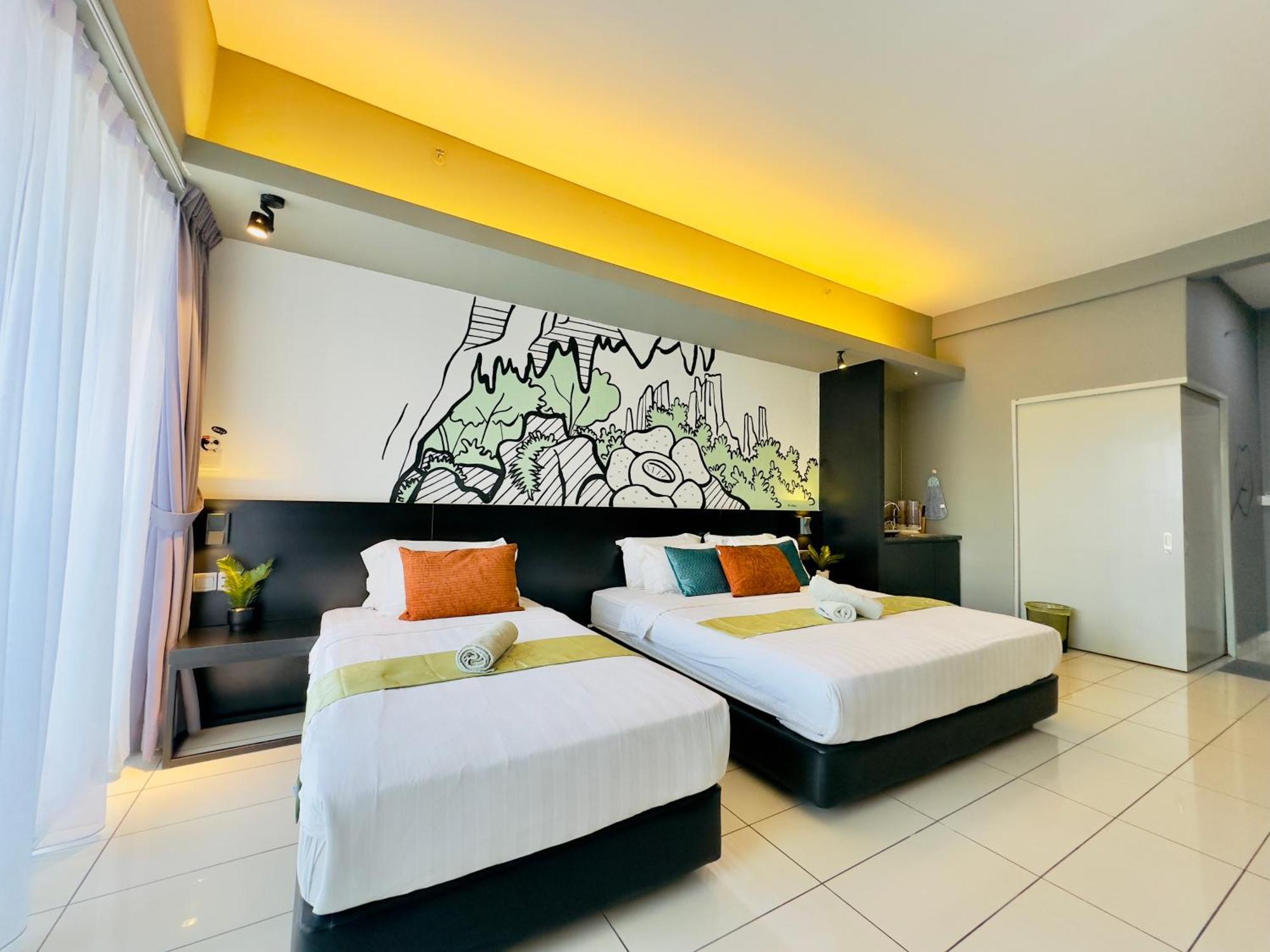 Owl Nest Suite' At Aeropod Sovo โกตาคินาบาลู ห้อง รูปภาพ